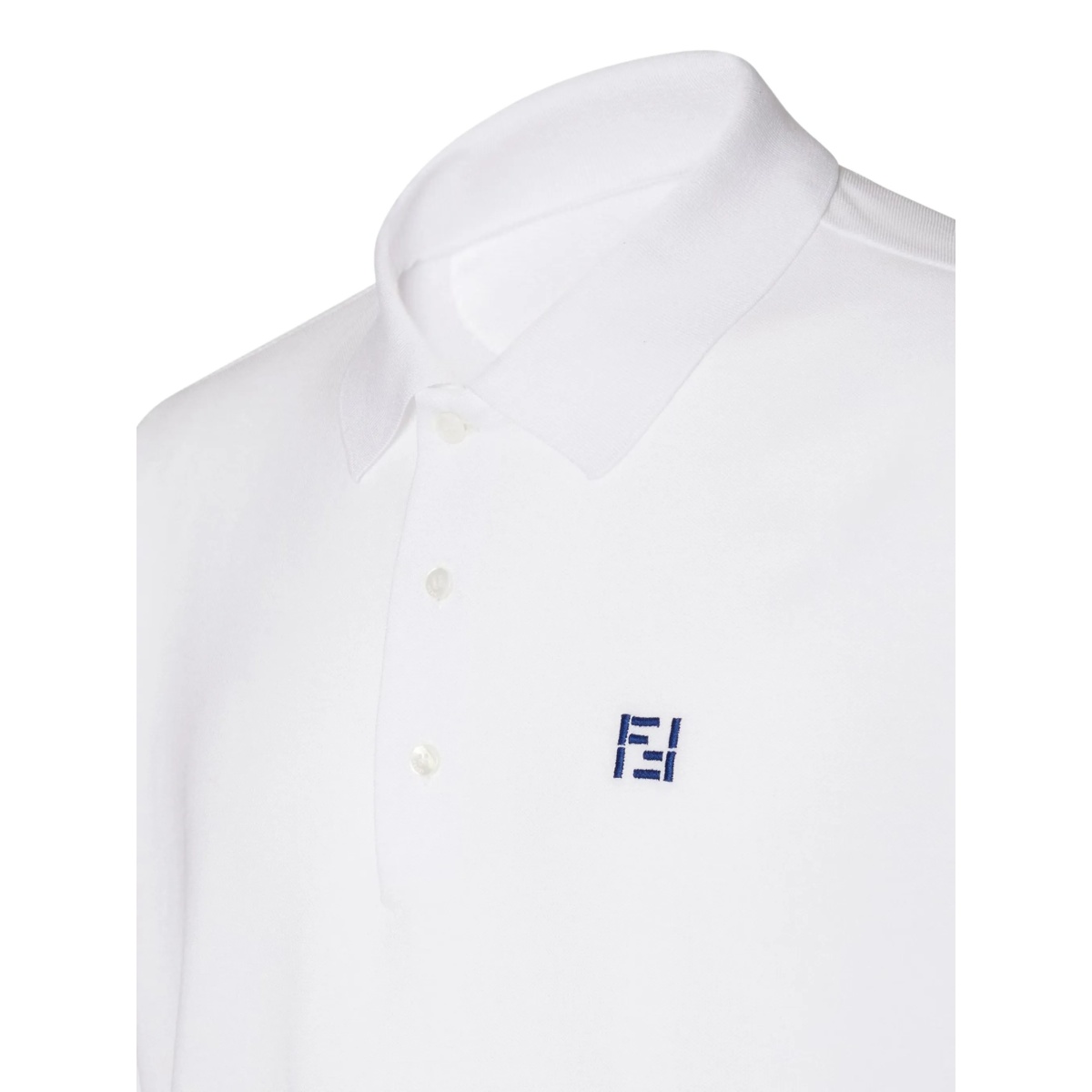 white logo polo shirt - Img 3