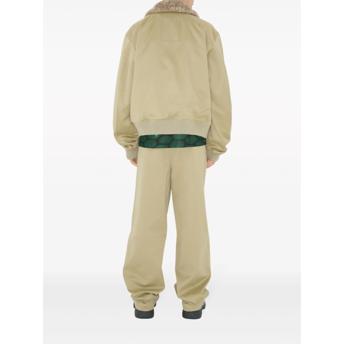 wide-leg cotton trousers - Img 4