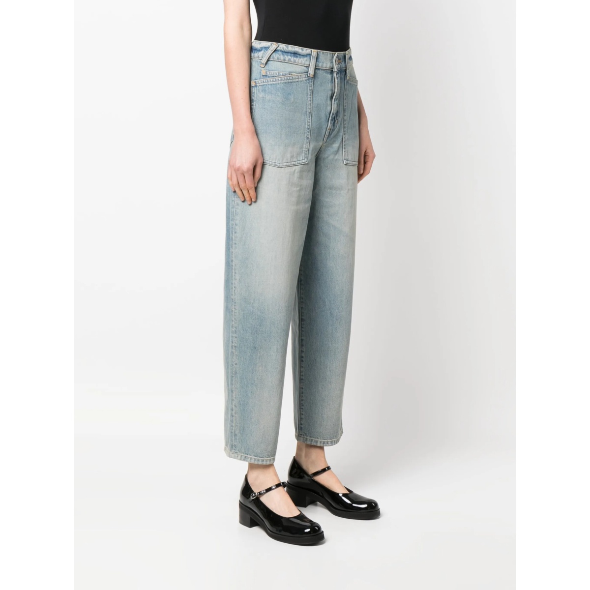 wide-leg cropped jeans - Img 3