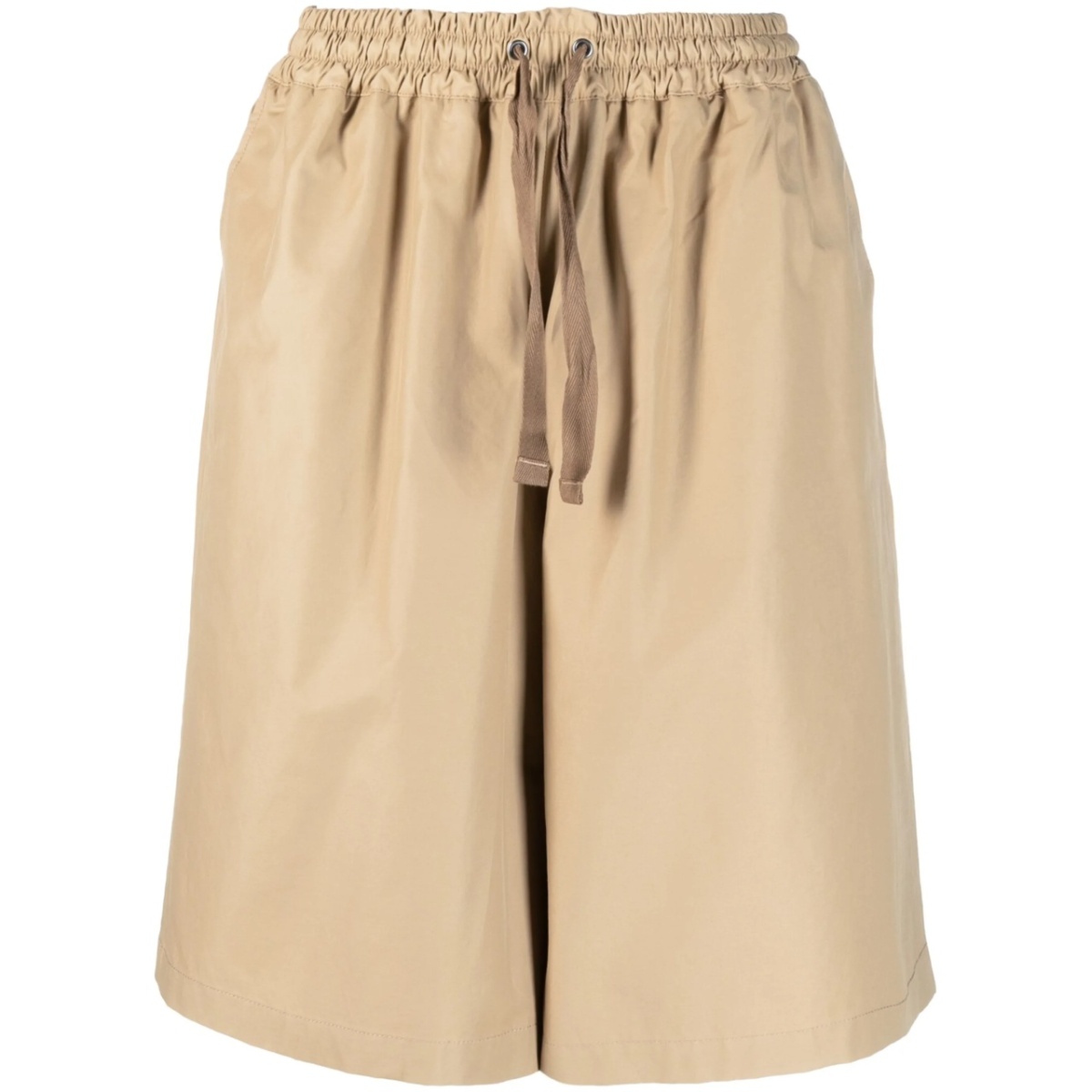 wide-leg drawstring-waist shorts