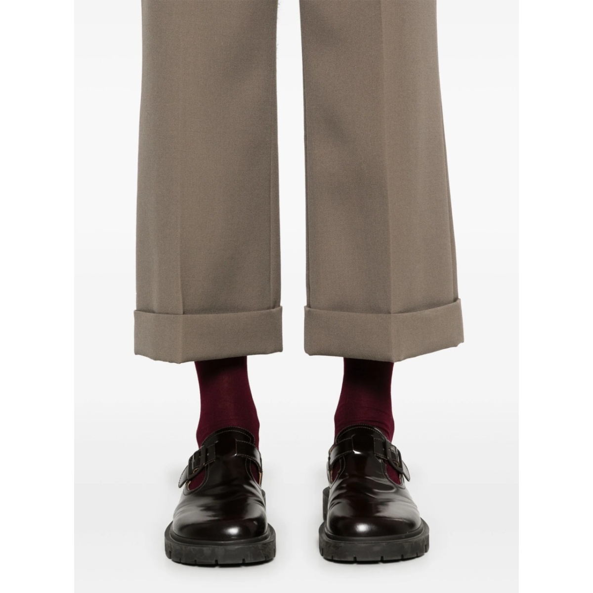 wide-leg wool trousers - Img 5