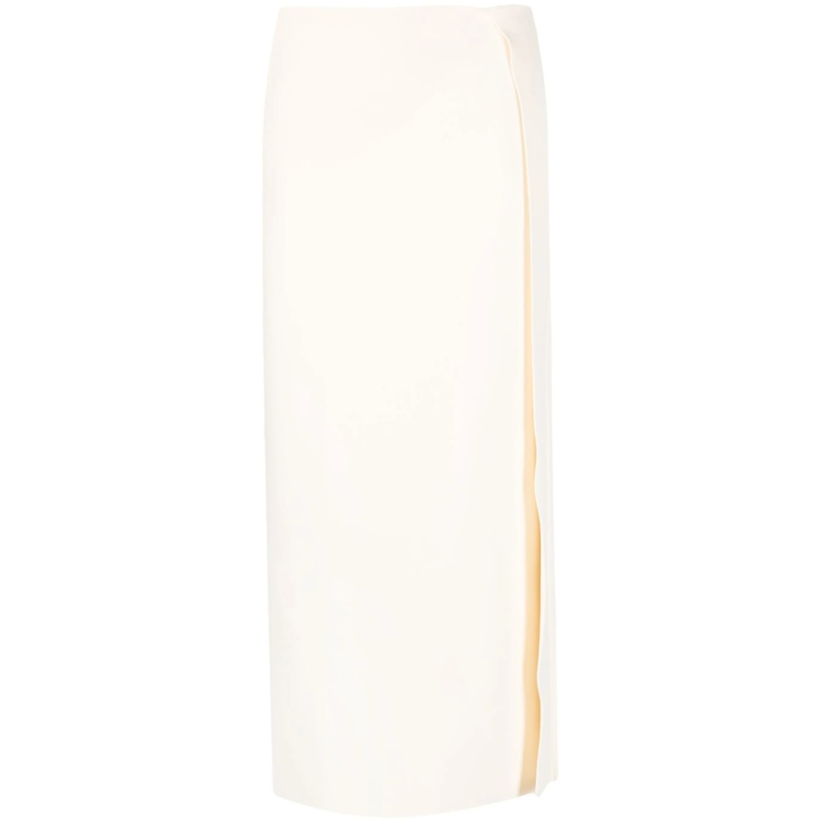 wrap midi skirt