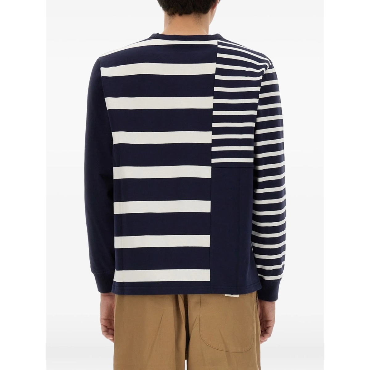 x YMC striped patchwork T-shirt - Img 3