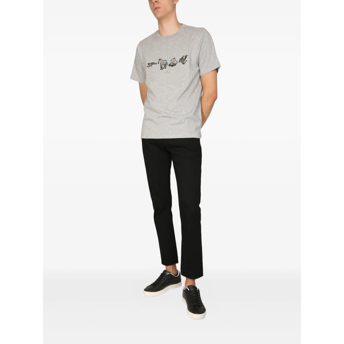 zebra graphic T-shirt - Img 2