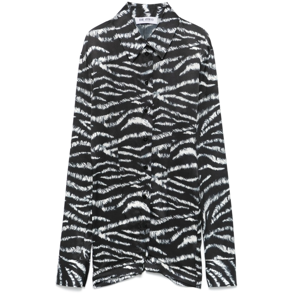 zebra-print shirt