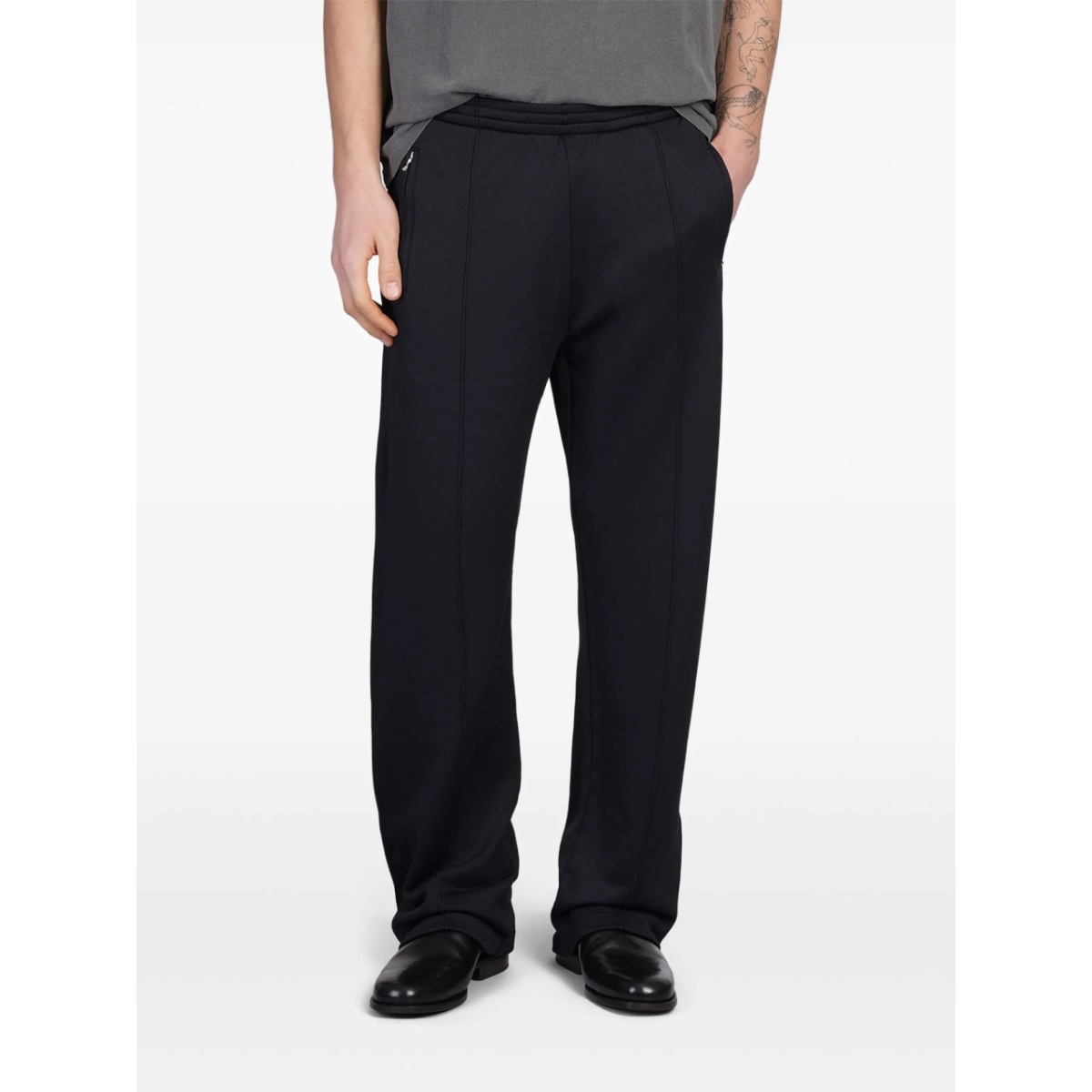 zip-detailing track pants