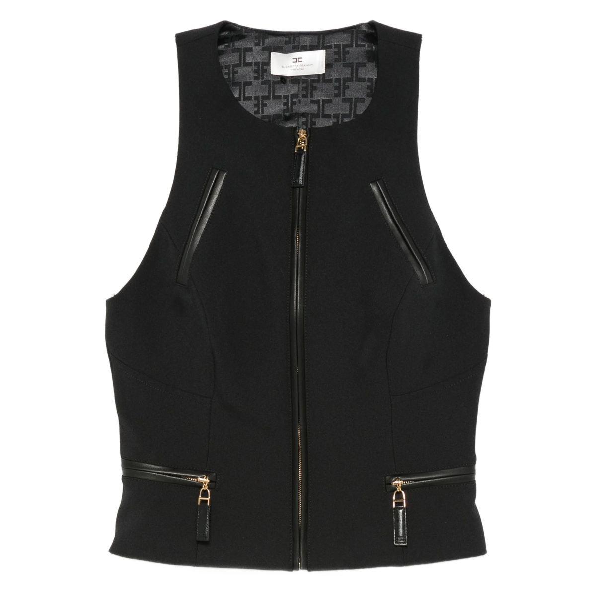 zip-front tank top