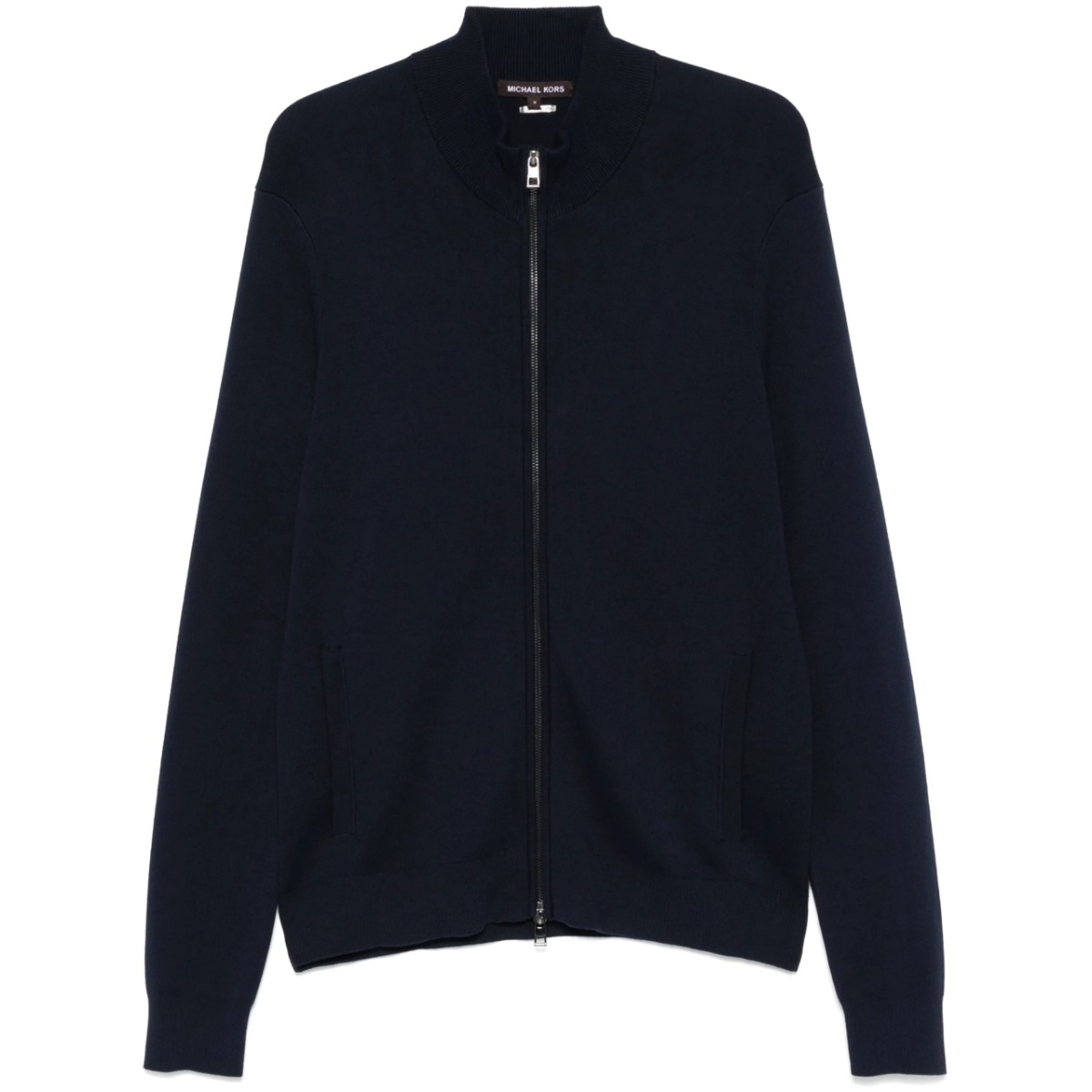 zip-up cardigan