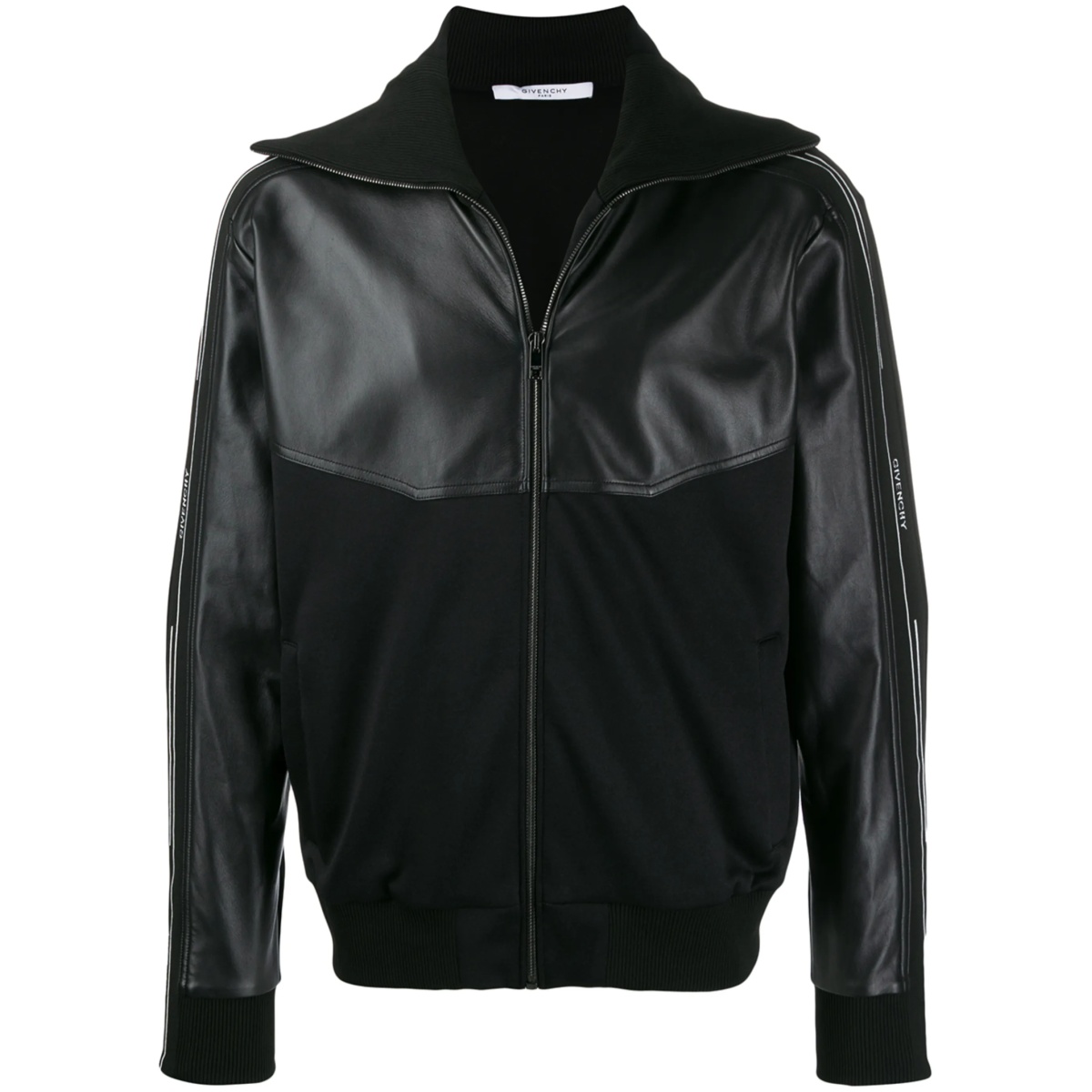 zipped bomber jacket