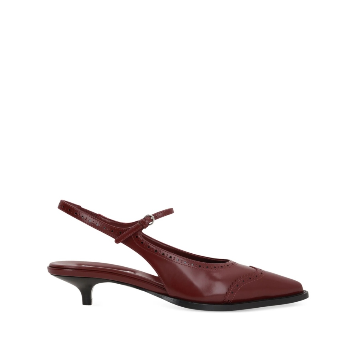 35mm slingback brogue pumps