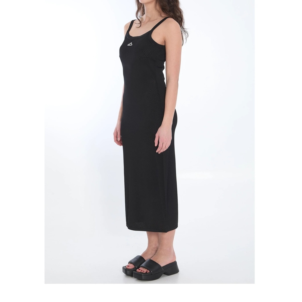 3D-logo mesh slip dress - Img 4