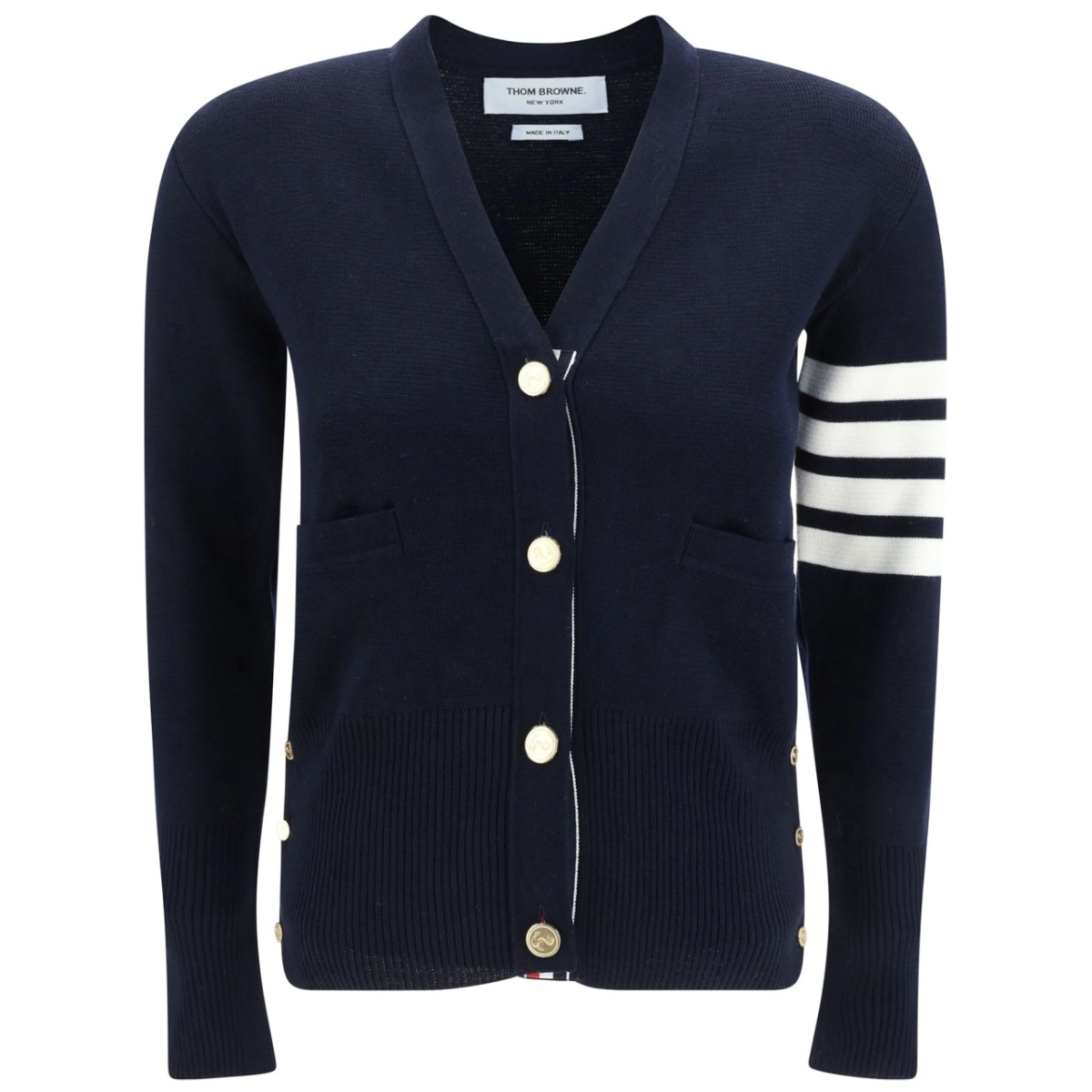 4-Bar wool cardigan