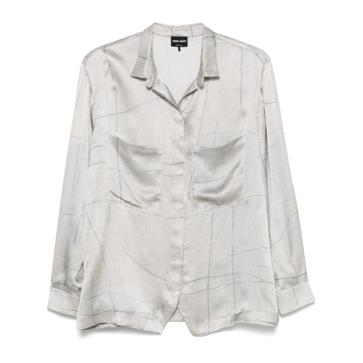 abstract-print shirt