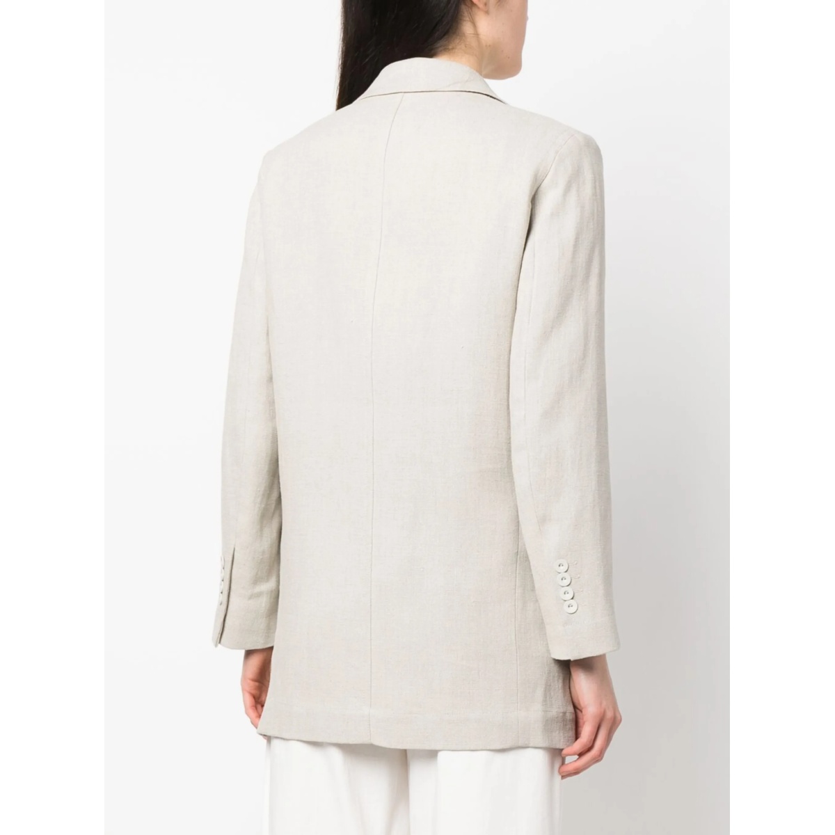 Adelchi oversized linen blazer - Img 4