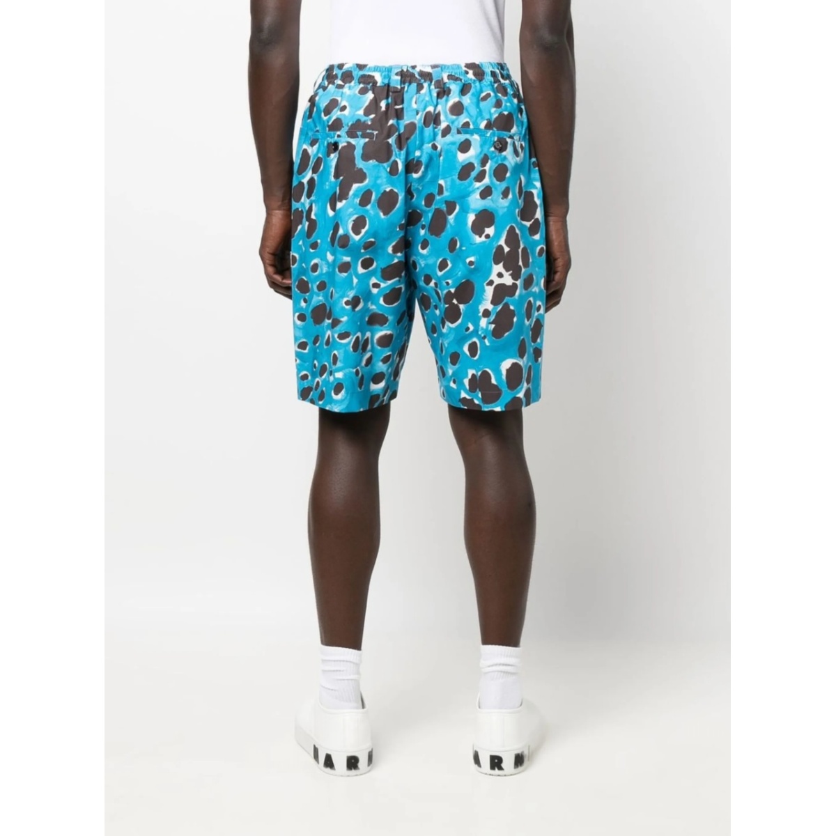 all-over leopard-print shorts - Img 4