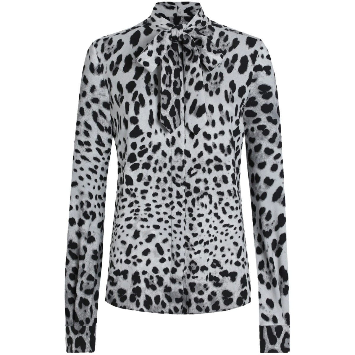 animal-print blouse