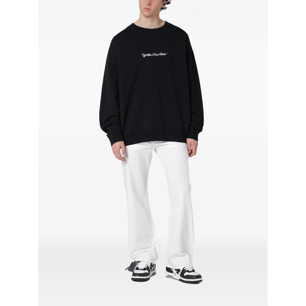 Arrow-print crew-neck sweatshirt - Img 2