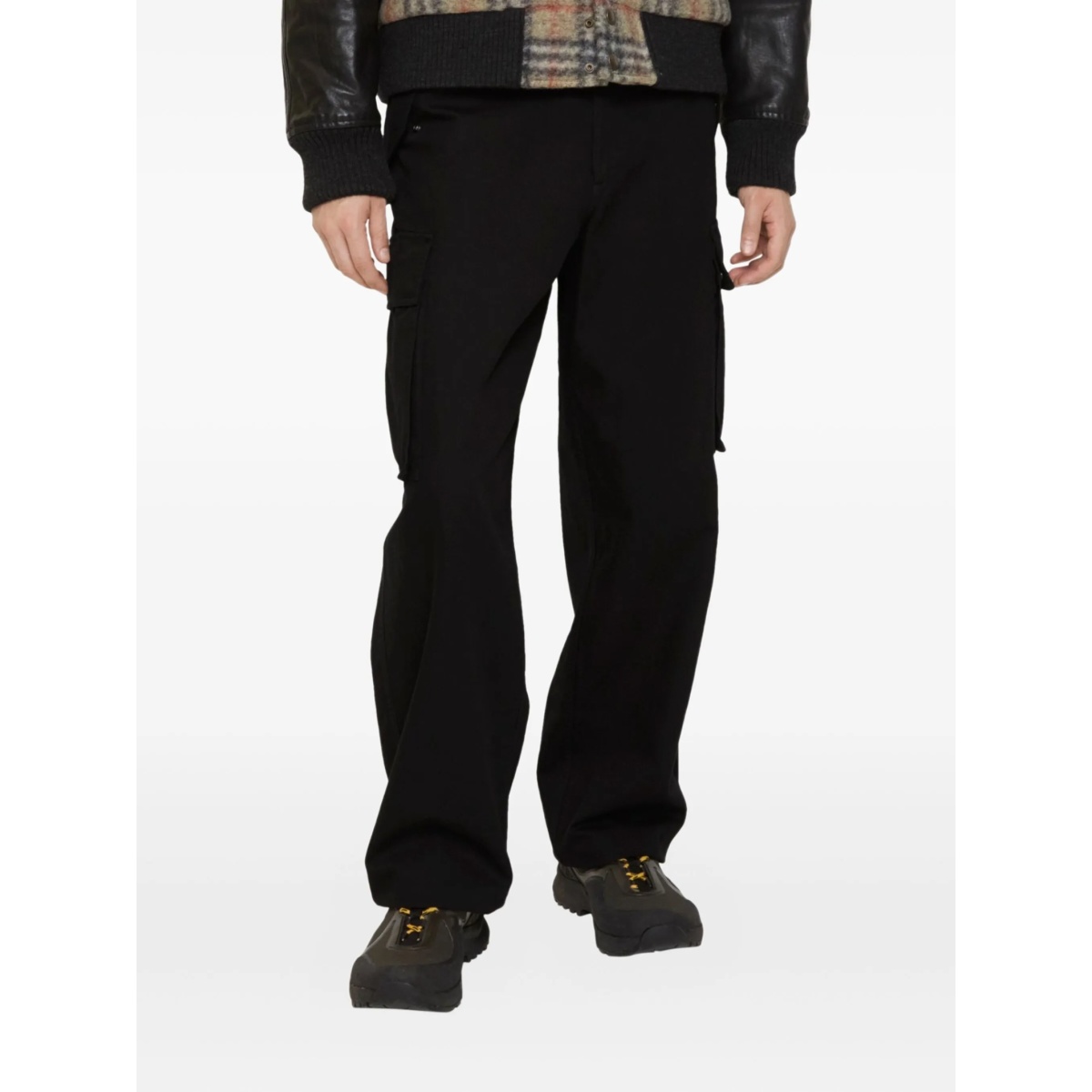 B-buckle check-trim cargo pants - Img 2