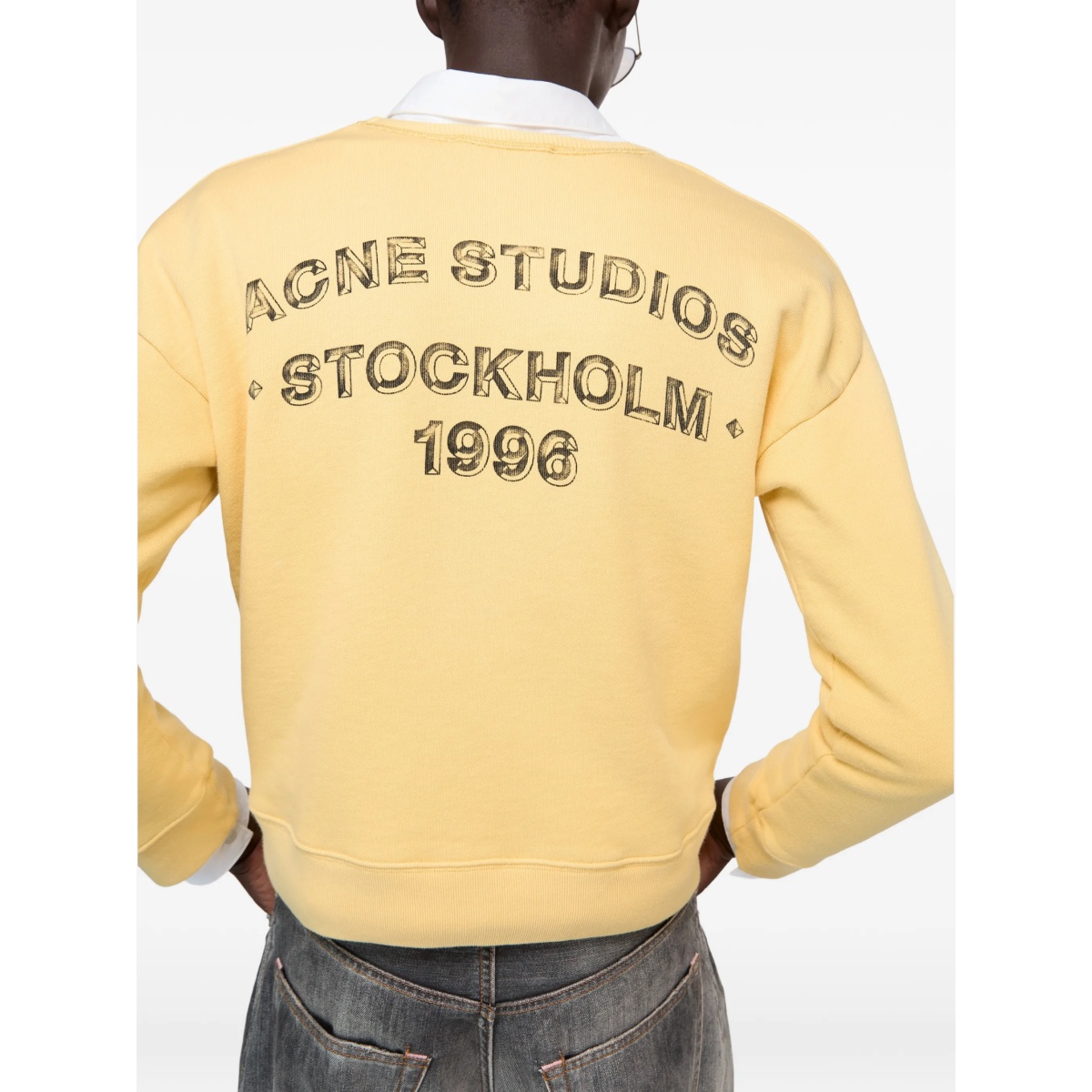 back-logo crew-neck sweatshirt - Img 4