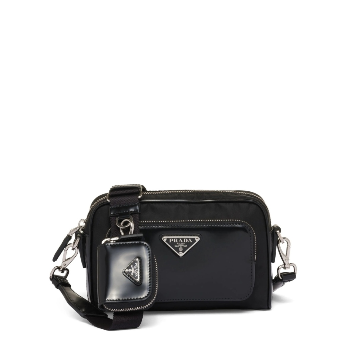 Bandolera triangle-logo messenger bag