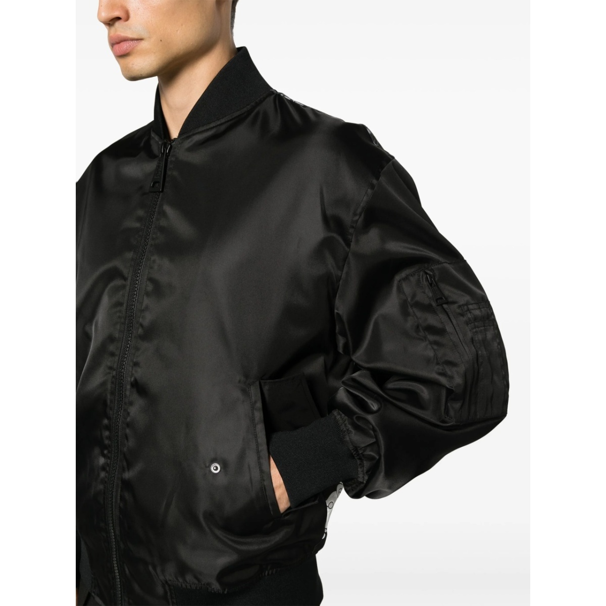 baroque-print bomber jacket - Img 5