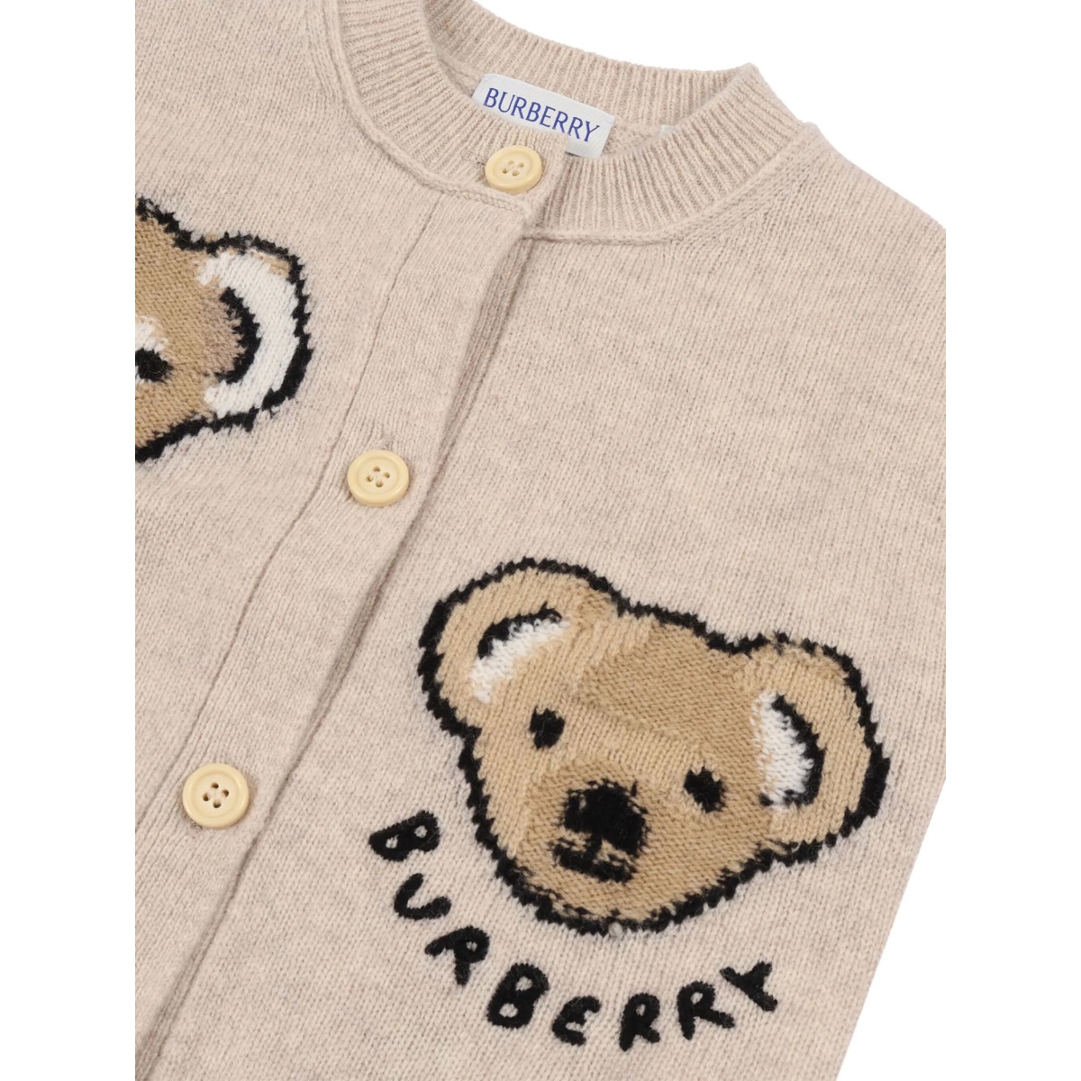 bear-embroidered cardigan - Img 3