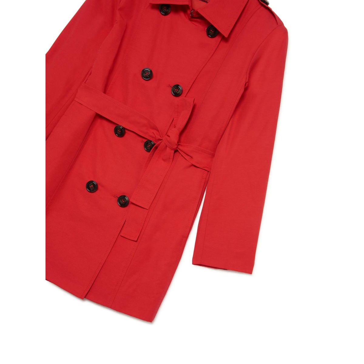 belted double-breasted coat - Img 4