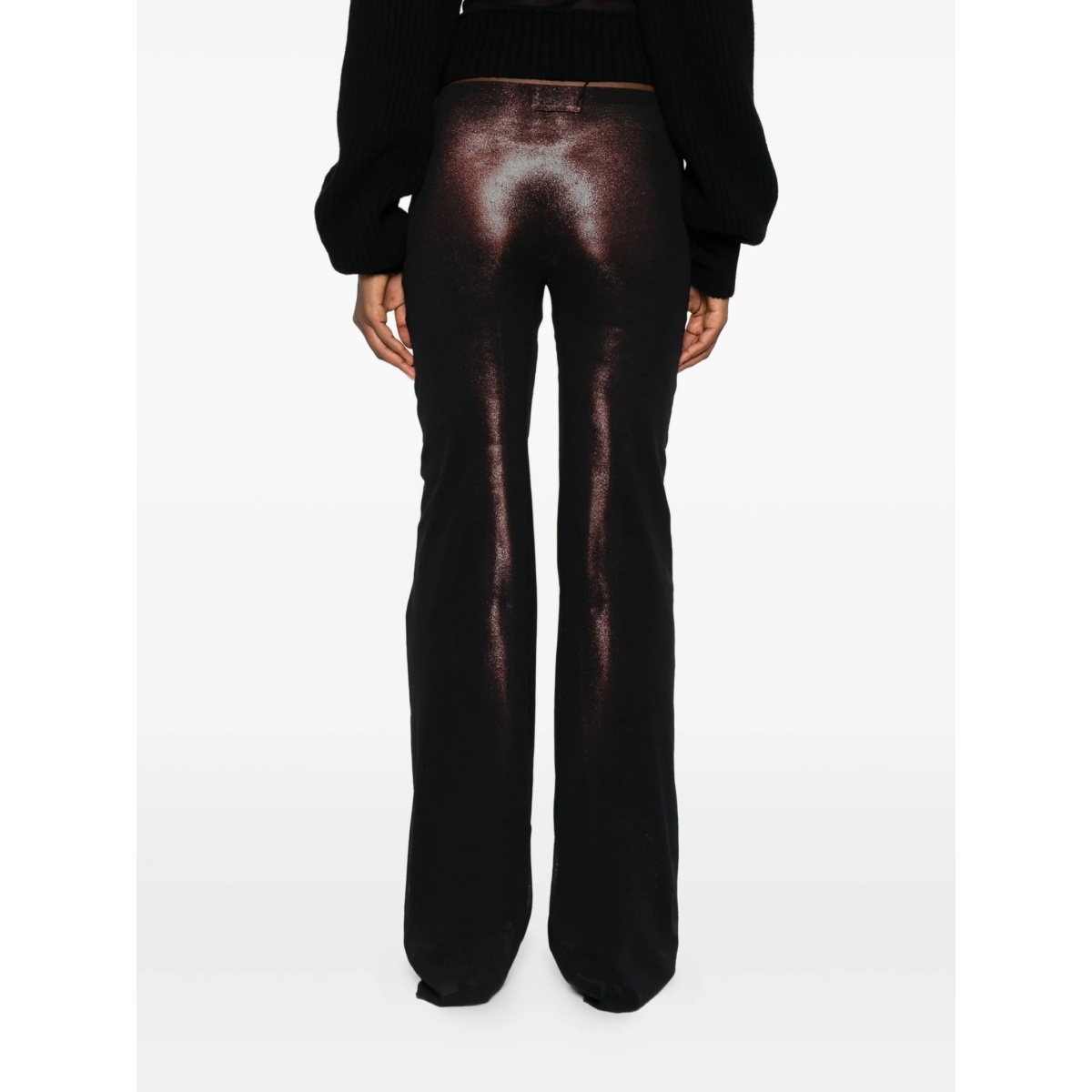 body-print mesh trousers - Img 4