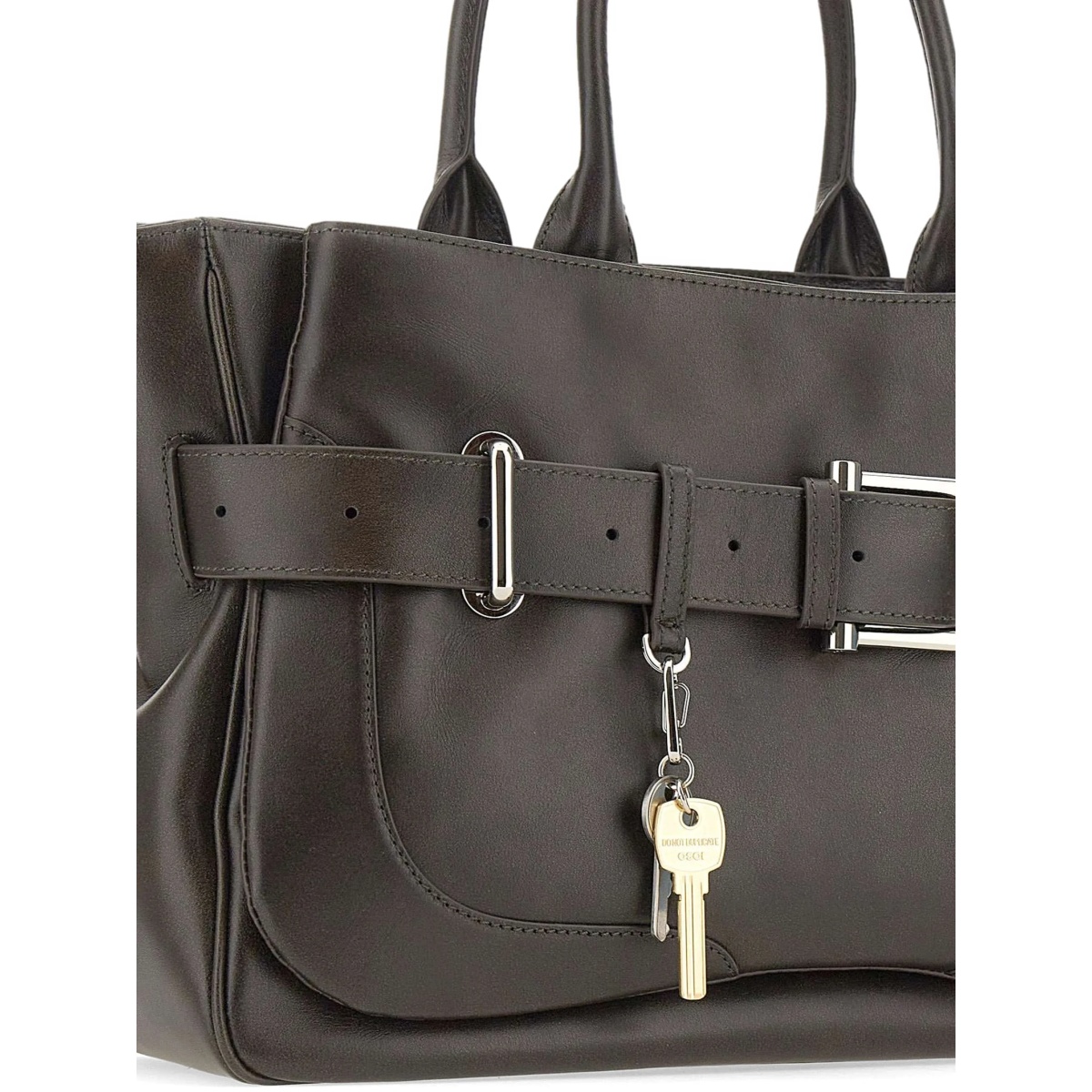 Brocle buckle charm leather tote bag - Img 5