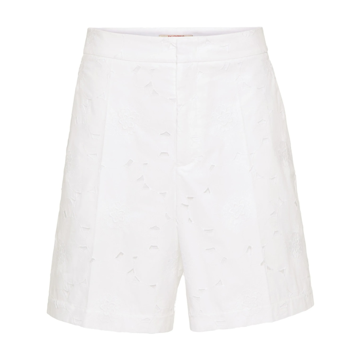 broderie-anglaise cotton bermuda shorts