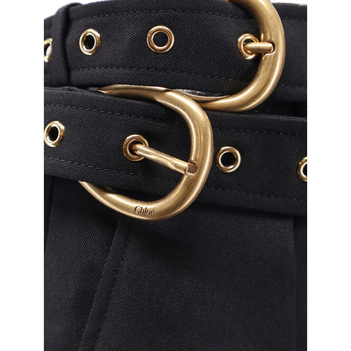 buckle high-waisted trousers - Img 3