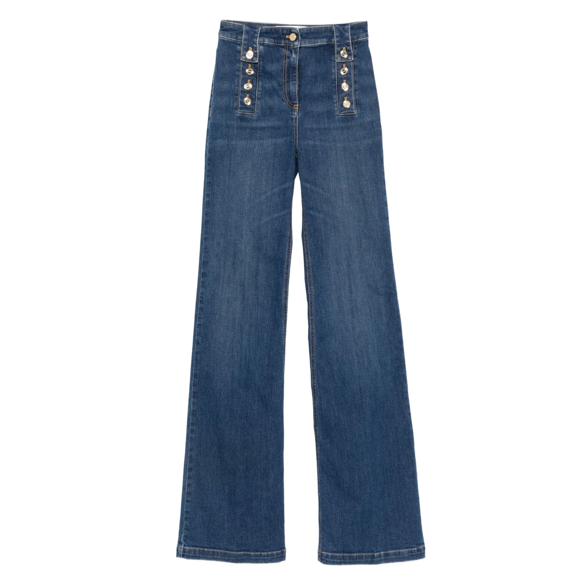 button-detailed jeans