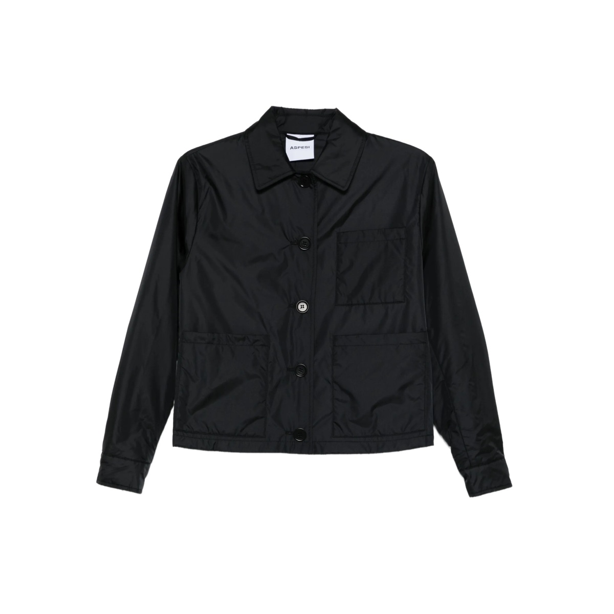 button-fastening patch-pocket jacket