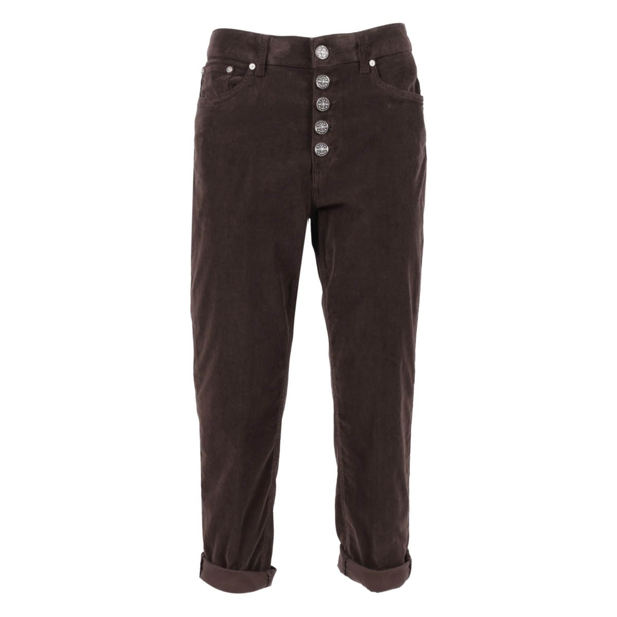 button-fly corduroy trousers