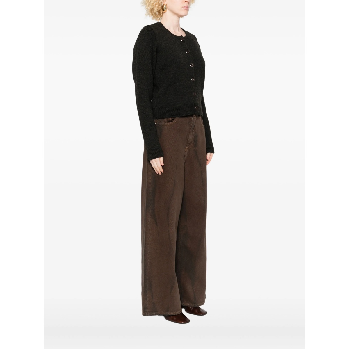 button-front cardigan - Img 3