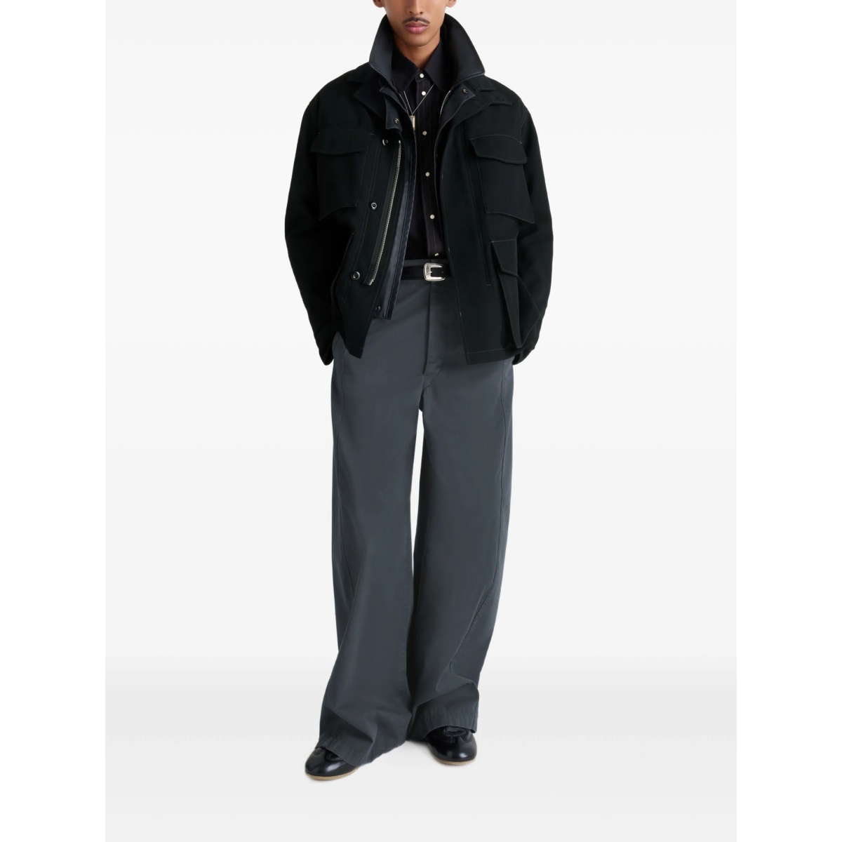 buttoned-cuff pocket overshirt - Img 2