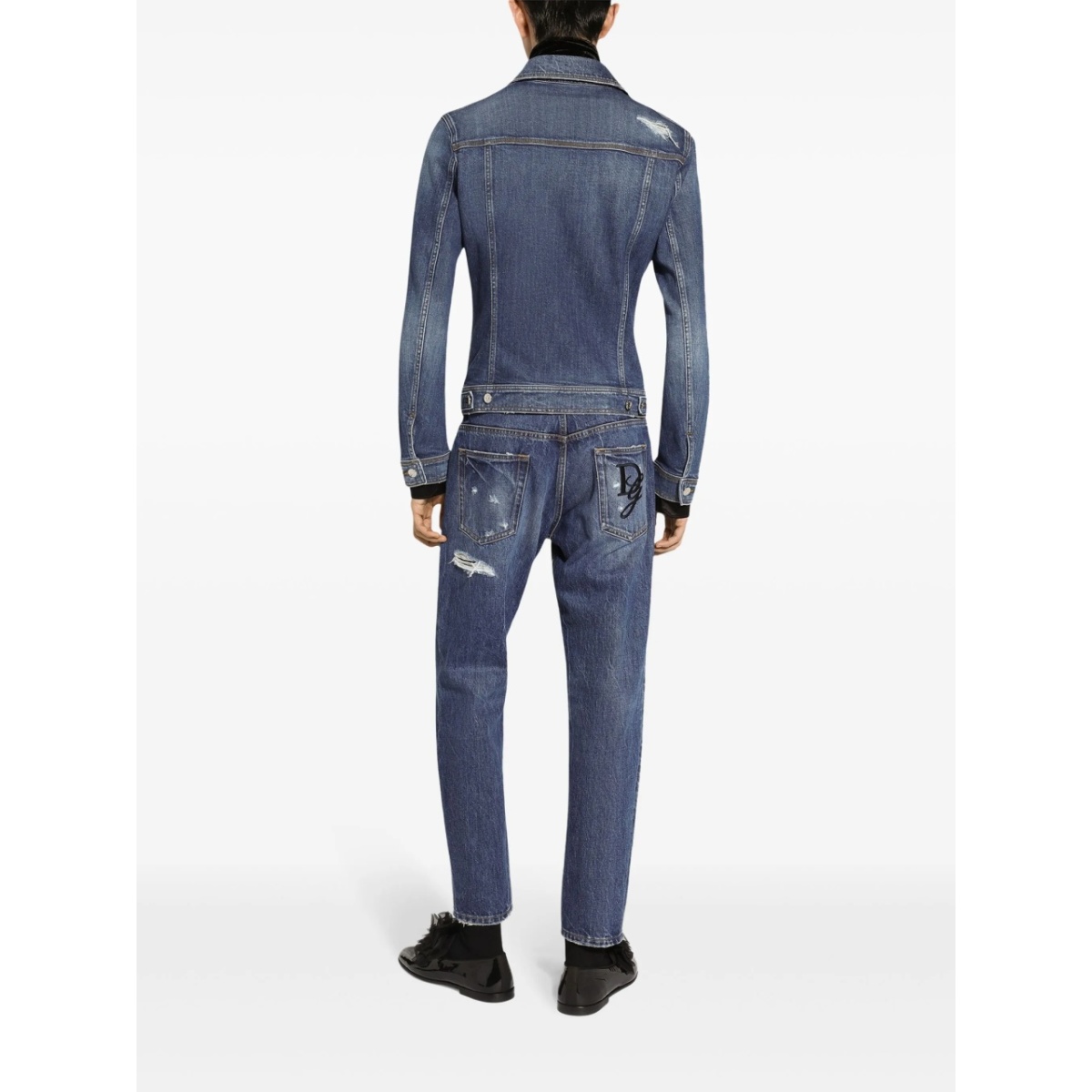 buttoned denim jacket - Img 4