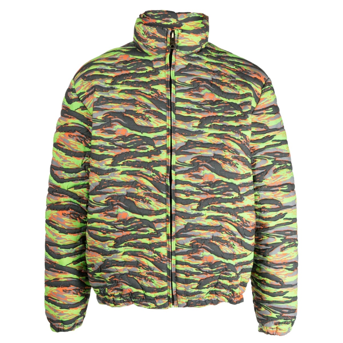 camouflage jacquard padded jacket
