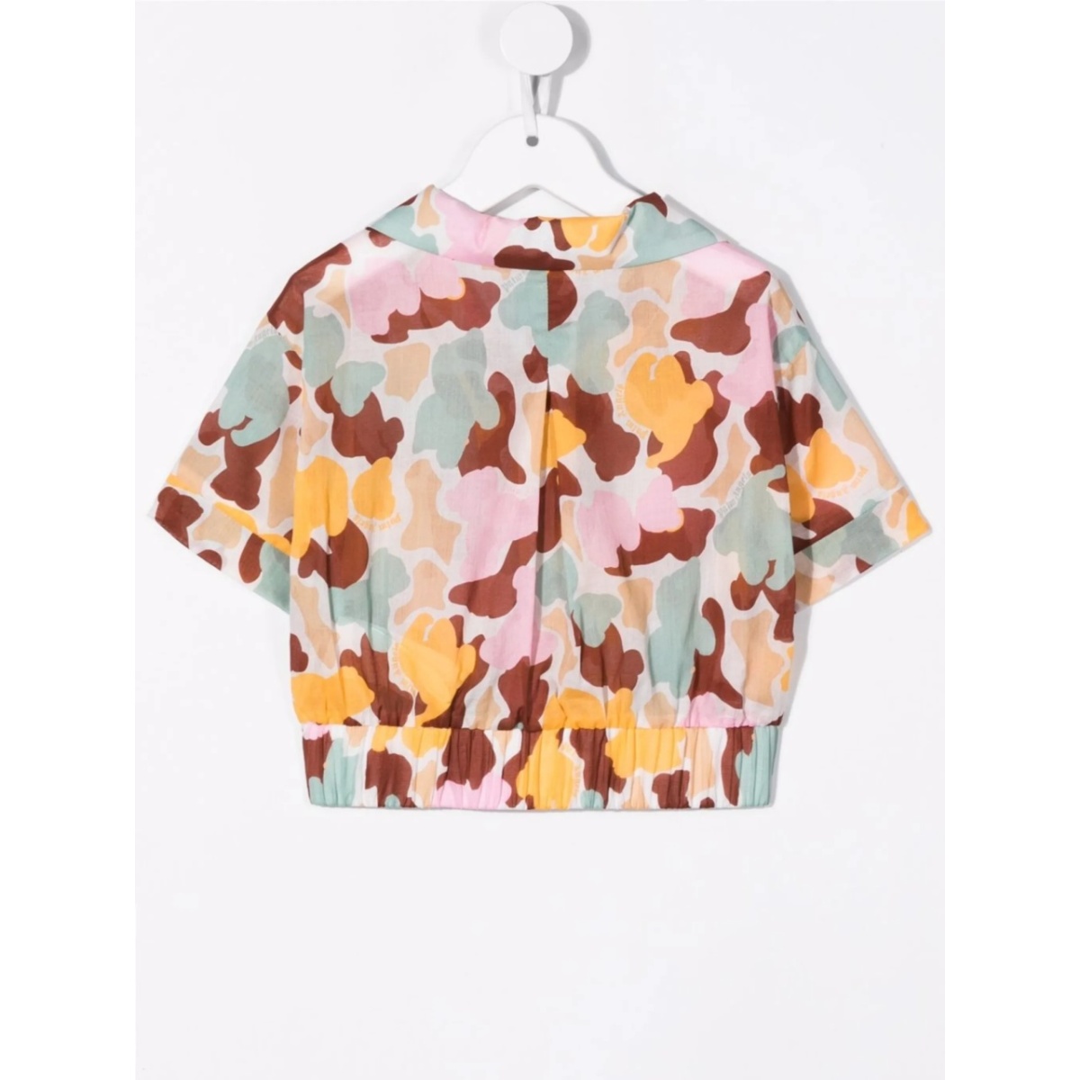 camouflage-print cropped shirt - Img 2