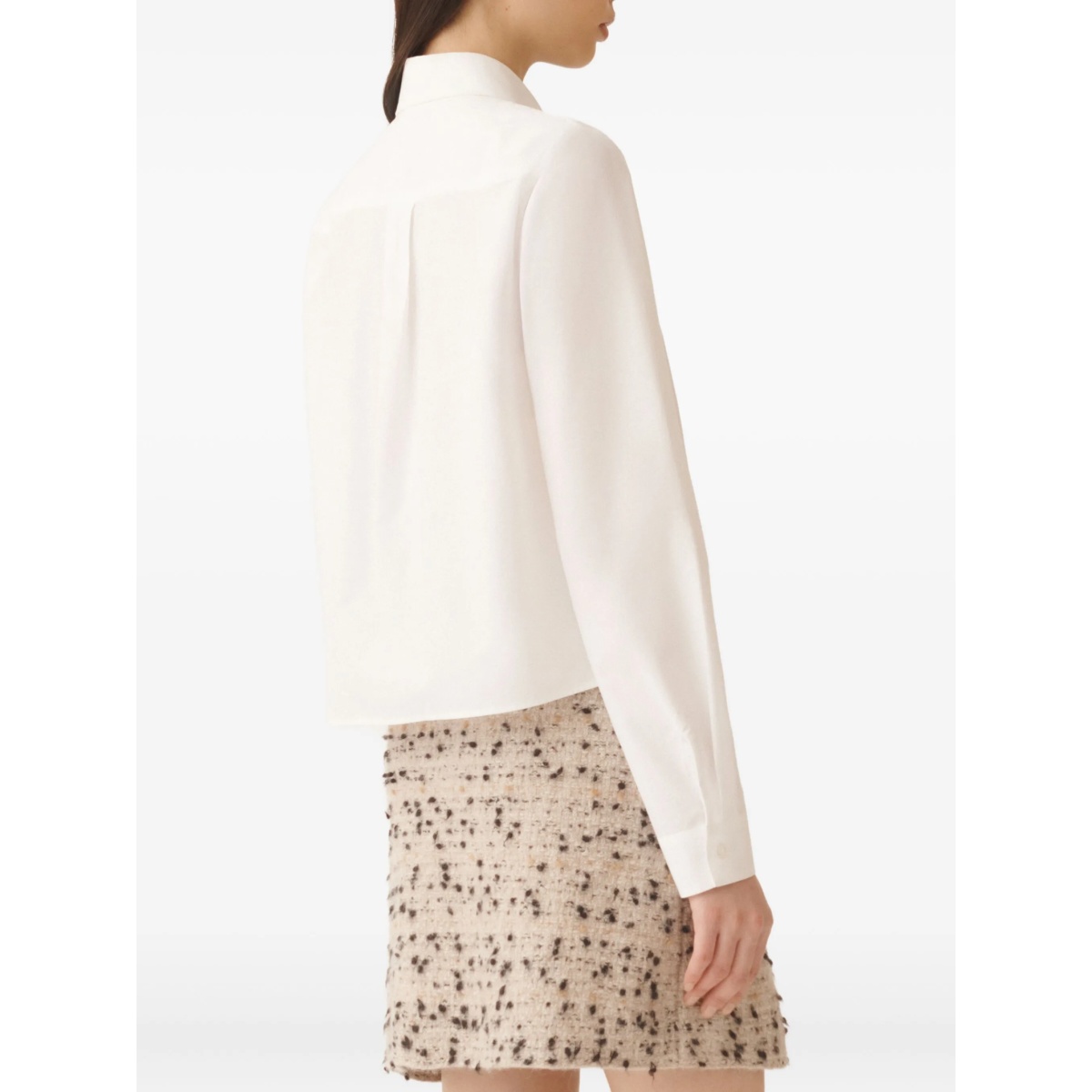 chain-embellished poplin shirt - Img 4