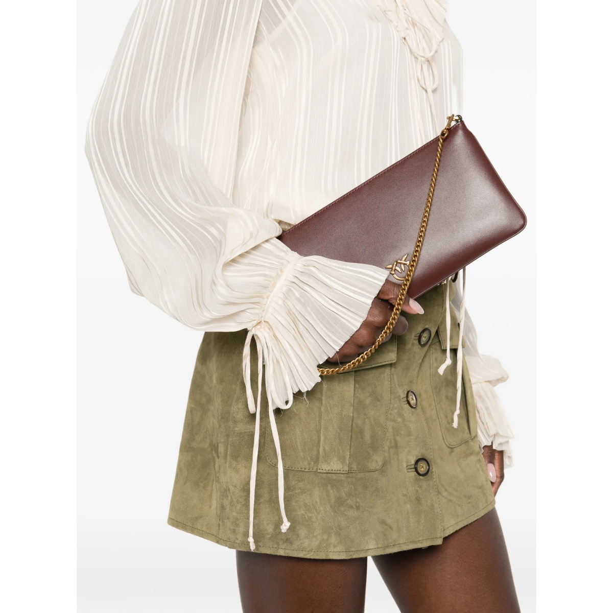 chain logo clutch bag - Img 2