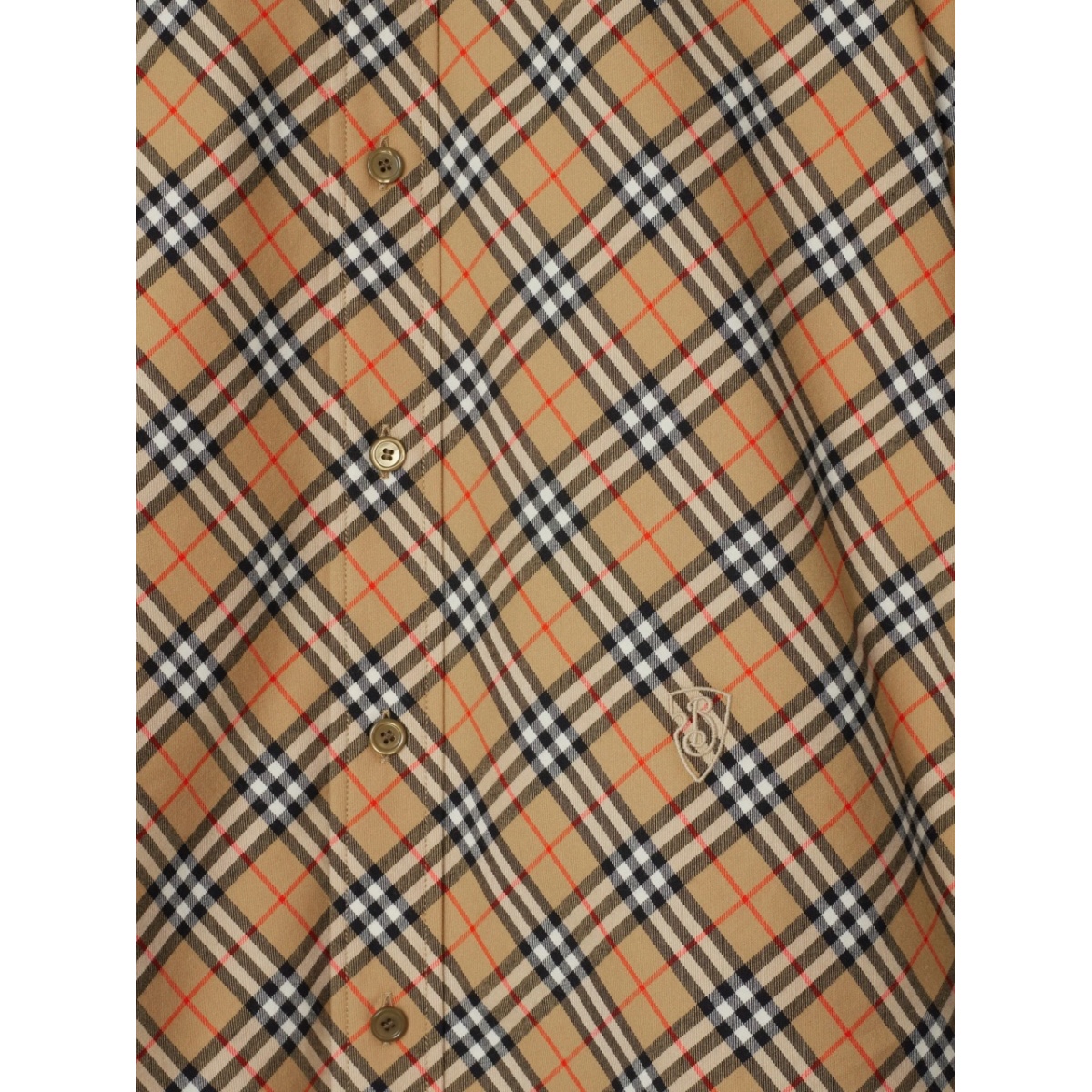 check-pattern cotton shirt - Img 2