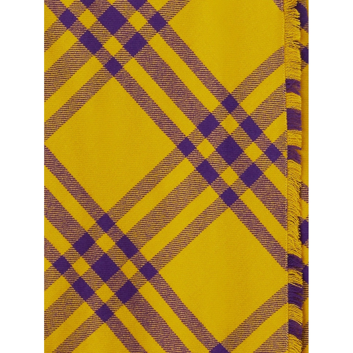check-pattern frayed kilt - Img 2
