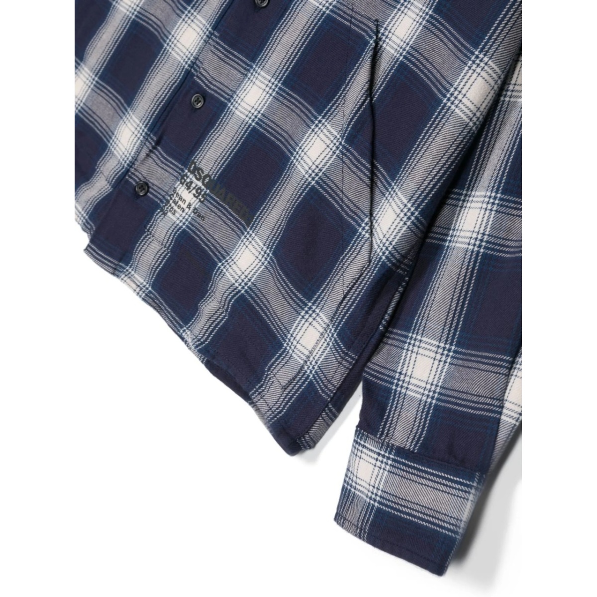 check-print cotton shirt - Img 3
