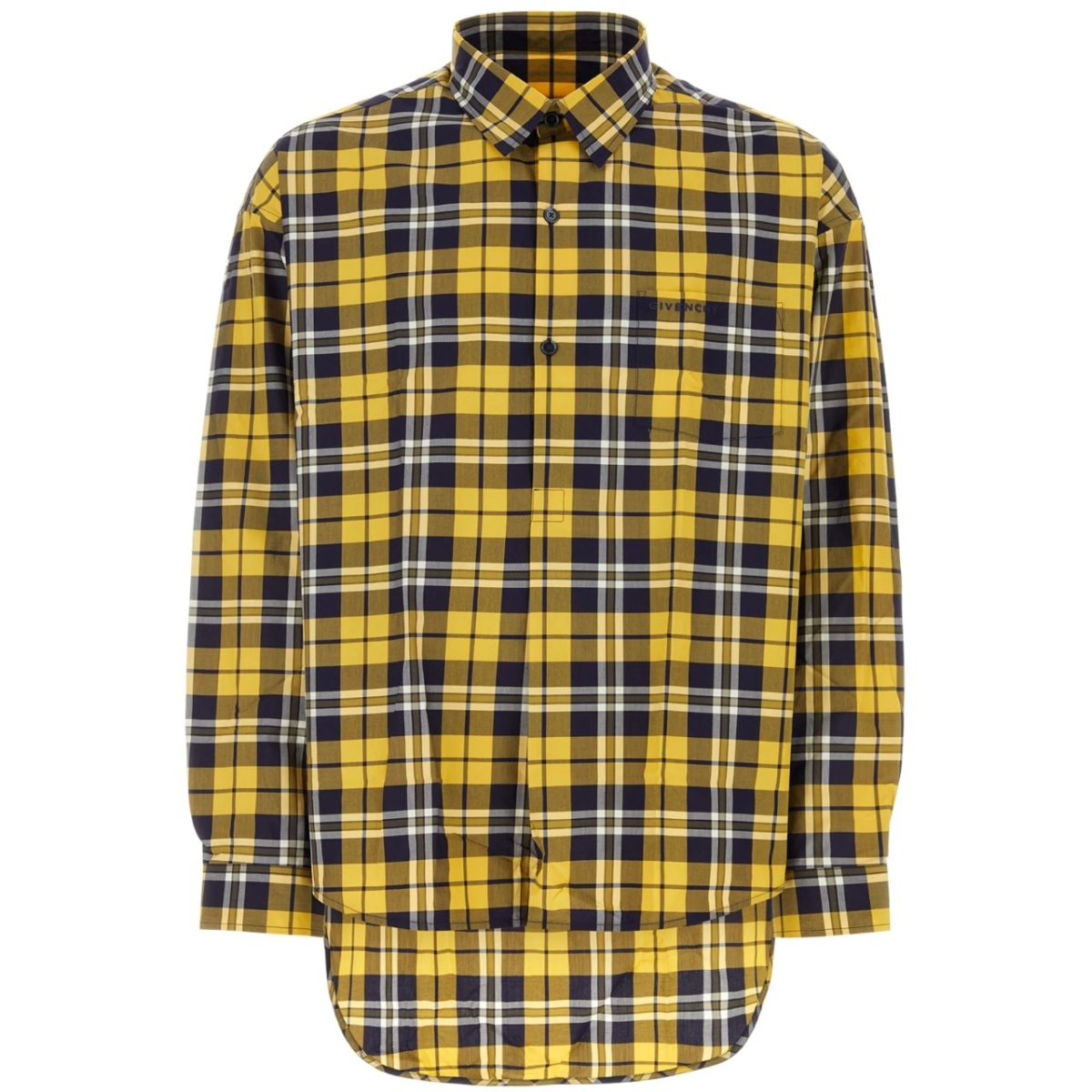 check-print shirt