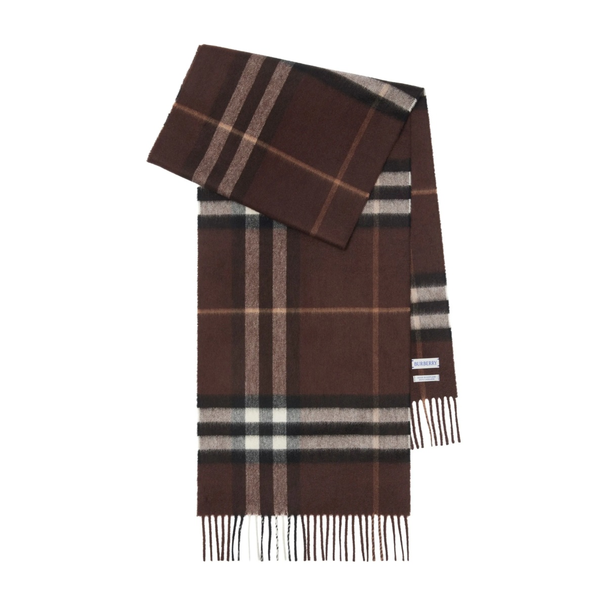 checked cashmere scarf