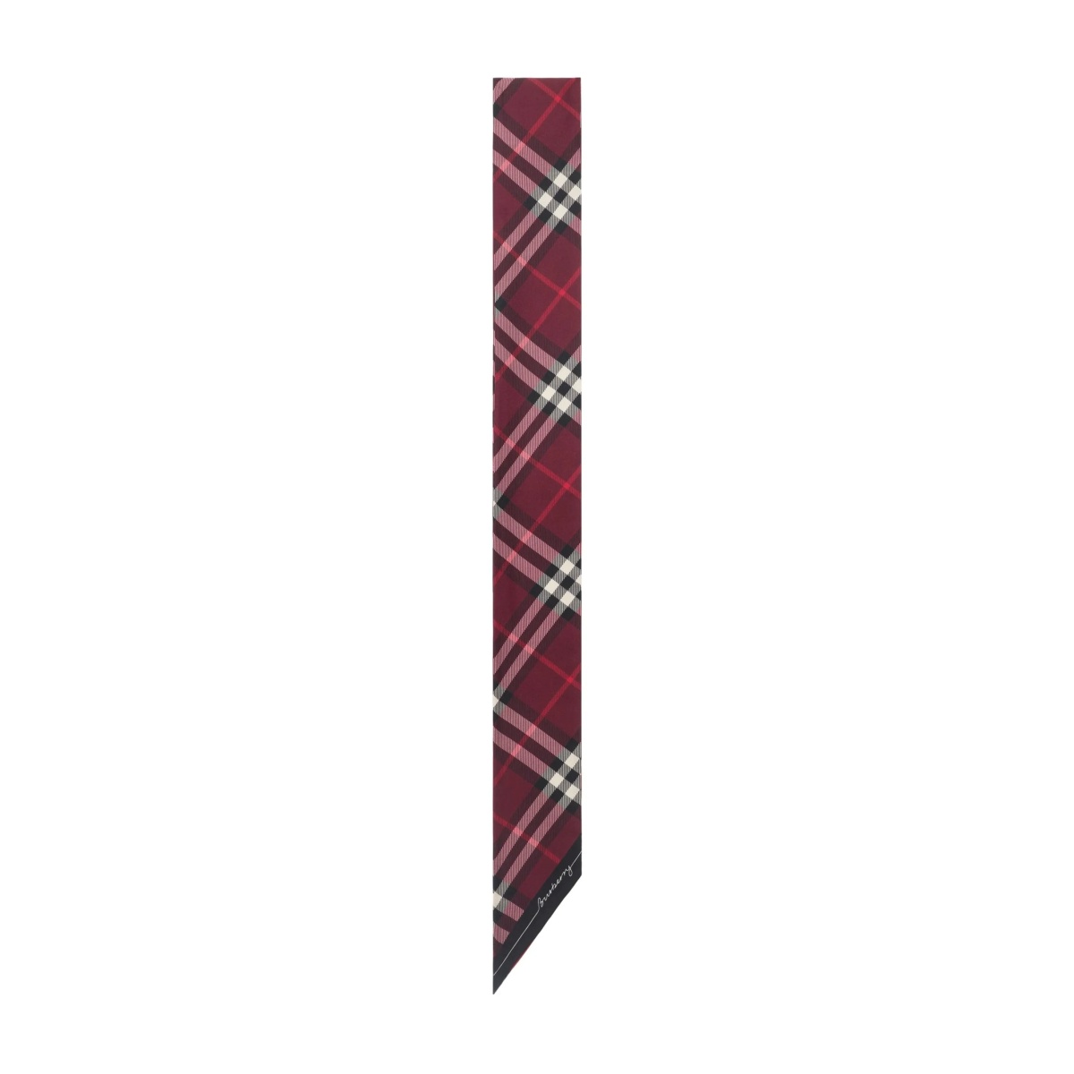 checked silk scarf