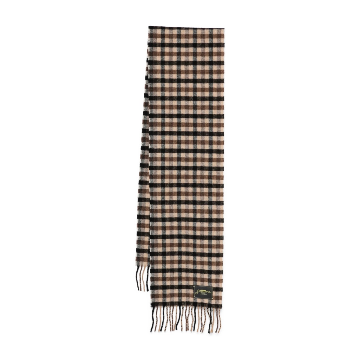 checked wool scarf