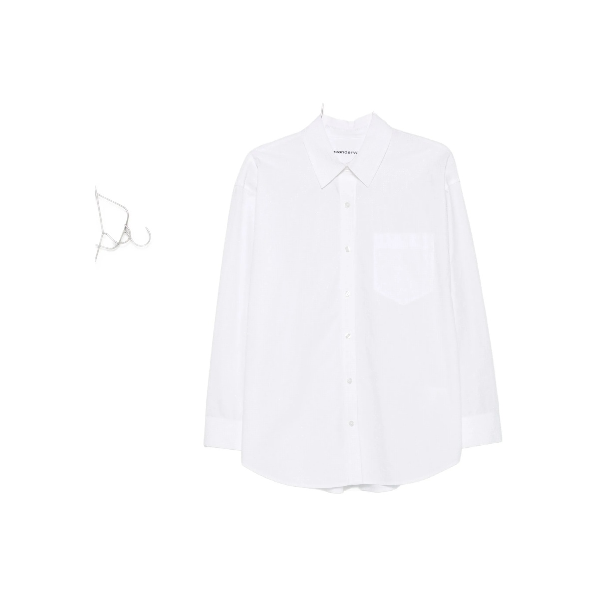 chest-pocket cotton shirt