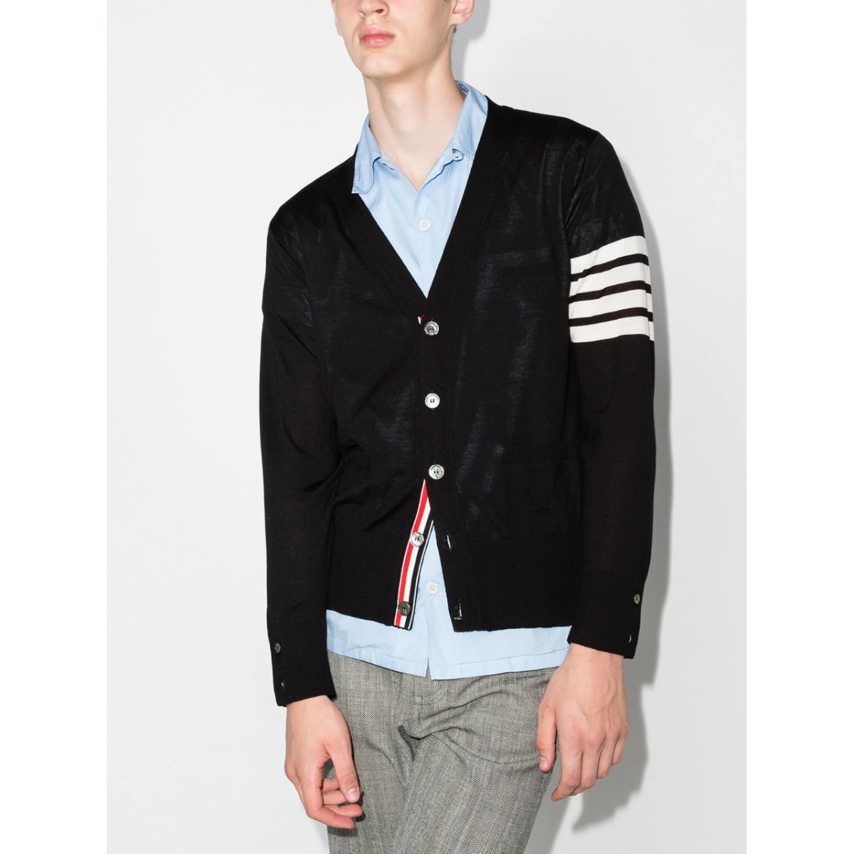 classic V-neck cardigan - Img 2
